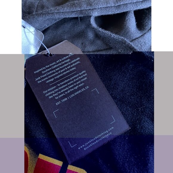 NFL Washington Commanders Junk Food Clothing Los Angeles Men’s S Hoodie Black - Picture 6 of 12